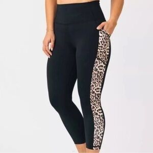 ZYIA Black Leopard Print Leggings